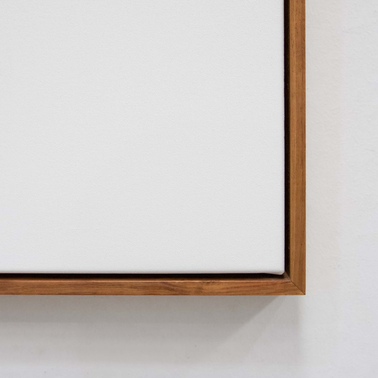 Premium Frame - Native Mahogany - White Canvas