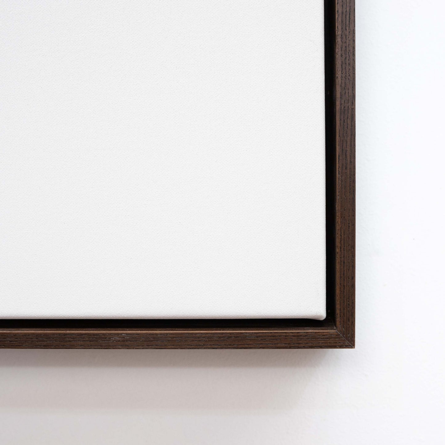 Premium Frame - Walnut - White Canvas