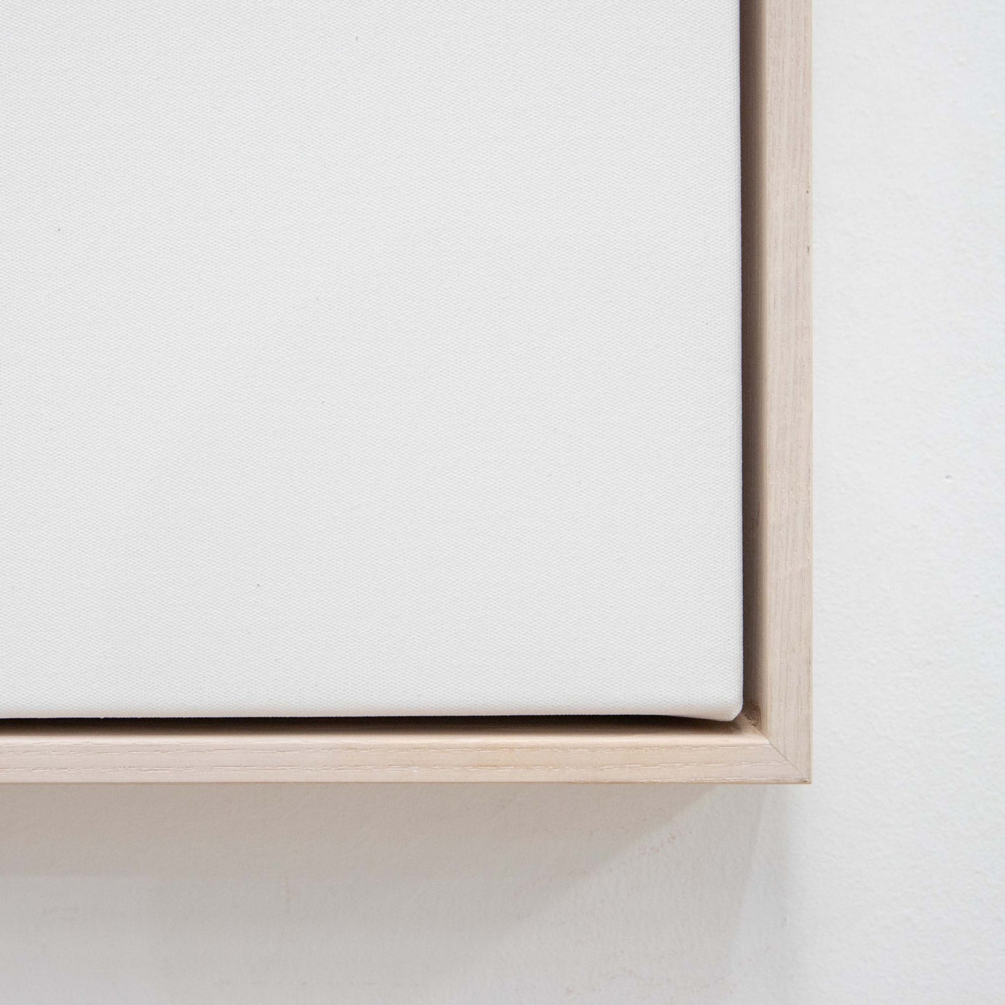 Premium Frame - Whitewash - White Canvas