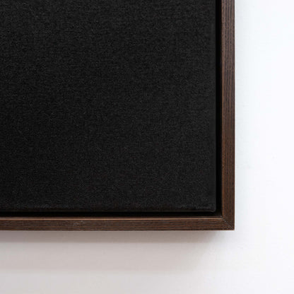 Premium Frame - Walnut - Black Canvas