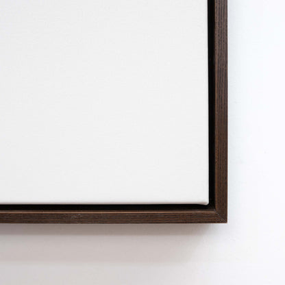 Premium Frame - Walnut - White Canvas