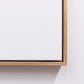 Artists stretched canvas with float frames: Natural American Ash