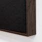 Artists stretched canvas with float frames: Wenge
