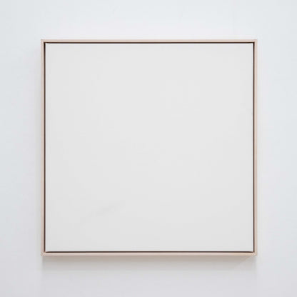 Artists stretched canvas with float frames: Whitewash