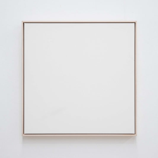 Artists stretched canvas with float frames: Whitewash